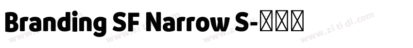 Branding SF Narrow S字体转换